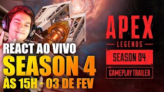 APEX TRAILER SEASON 4 - REACT AO VIVO às 15h - REVENANT GAMEPLAY -  SEASON 4 GAMEPLAY - Apex Legends