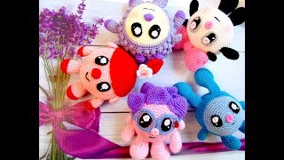 Вязаные герои мультфильма "Малышарики"