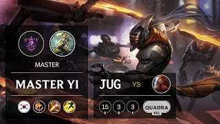 Master Yi Jungle vs Gragas - KR Master Patch 9.8
