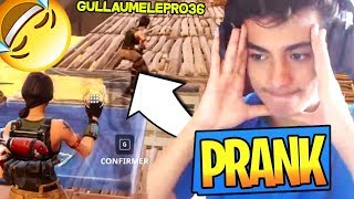 LE PIRE PRANK A GUILLAUMELENOOB DE 10 ANS QUI A TRÈS MAL TOURNÉ SUR FORTNITE, IL PÈTE UN CABLE !