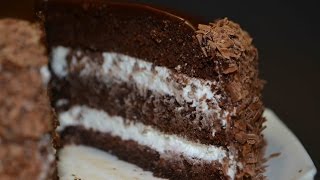 ШОКОЛАДНЫЙ ТОРТ "Кофе с Джемом" | Нежный и Сочный | Chocolate sponge cake
