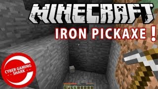 HOW TO MAKE IRON PICKAXE MINECRAFT