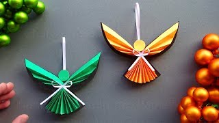 Basteln für Weihnachten: Engel als Weihnachtsdeko selber machen - Weihnachtsengel aus Papier