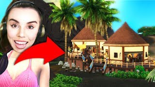 ISLAND BEACH HUT BUILD! (Off The Grid) The Sims 4 Island Living