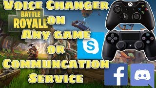 Voice Changer for Any Game / Communication service (Xbox, PS4, Discord, Skype, Facebook, TeamSpeak)