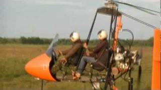 Автожиры Курултай 2011 день первый ч.1/flying gyroplanes 2011