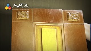 65. Отделка пленочных фасадов. Двухцветное декапе