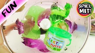 ULTIMATIVEN SCHLEIM GLIBBER IM MIXER Selber machen! Mega Bucket Putty Alien Schleim Glibber Deutsch