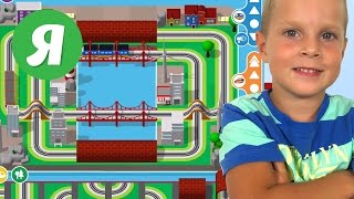 Игра для детей поезд - Конструктор железной дороги - Train Kit game review