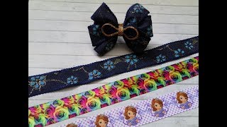 Обзор ленты + МК бантик из джинсовой ленты/Overview of the tape + MK bow of denim tape