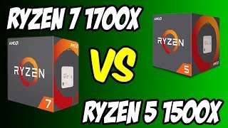 ?Ryzen 7 1700X vs Ryzen 5 1500X ?Benchmarks + Gaming Test! ? [4K]