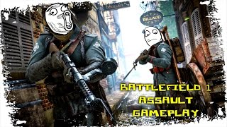 BATTLEFIELD 1 MULTIPLAYER GAMEPLAY ON AMIENS #ASSAULT CLASS