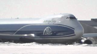 Air Bridge Cargo АБС Boeing 747 VQ-BHE рулежка взлет takeoff SVO / UUEE