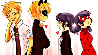 ЛЕДИ БАГ И СУПЕР КОТ КЛИП ? Маринетт и Адриан ПОНИ  ?  ladybug and cat noir pony ?