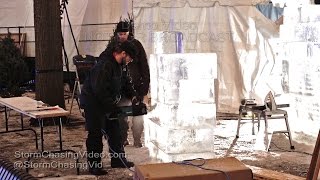 Saint Paul Winter Carnival, Warm Ice Carving In Rice Park