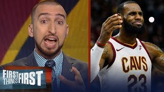 Nick Wright reacts to LeBron's collapsing Cavs, Talks Kevin Durant's ejection | FIRST THINGS FIRST