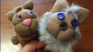 Куклы из капрона - котики (куклы из чулок)