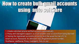 Bulk gmail accounts creator tool without phone number - 2019 [Hindi]
