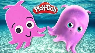 Como Hacer a Perla el Pulpo de Play Doh ? Buscando a Dory Tutoriales DCTC Muñecos de Plastilina