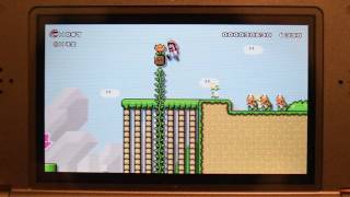 Nintendo Super Mario Maker 3ds Medal Challenge World 5-3 Walkthrough Gameplay part a