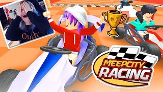 ROBLOX MEEP CITY RACING! | RADIOJH GAMES