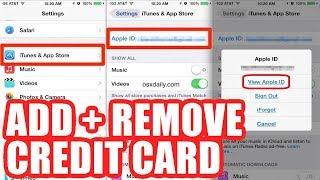 How to Add or Remove Credit Card to Apple ID + Remove Payment Info from iTunes & App Store