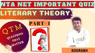 NTA NET: Literary Theory QTM Part-I