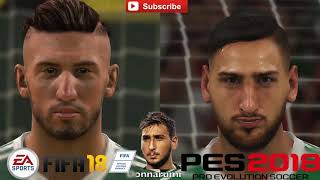 FIFA 18 VS PES 18 Datapack 2 Faces Comparsion HD