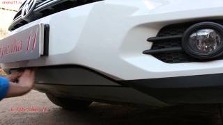 Защита радиатора для VOLKSWAGEN TIGUAN Track&Field с 20011г.в. (Хром) - strelka11.ru