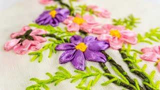 Wall Decorating Ideas | Ribbon Embroidery Flowers by Hand | HandiWorks #58