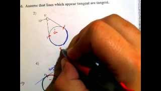 Secant-Tangent and Tangent-Tangent Angles PG 1