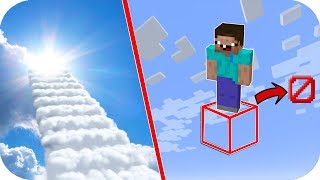 GÖKYÜZÜNDE GÖRÜNMEZ BLOK ÜSTÜNDE NASIL YAŞANIR? - Minecraft