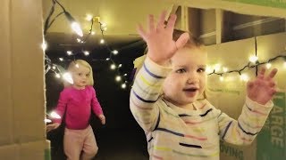MYSTERY BOX FORT MANSION!!  Tour with Adley and Parker! ?