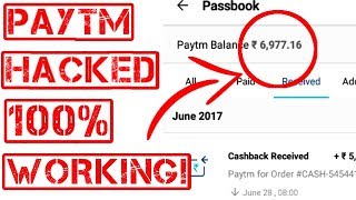 PayTm Wallet New Hack Tricks Of 2018 With 100% Working [Must Watch]