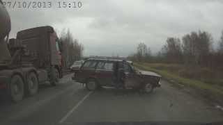 ДТП Нижегородская область трасса Кстово - Дальнее Константиново 13-й км. 27.10.2013