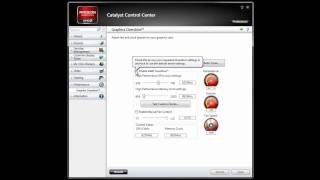 AMD ATI Radeon Overclocking Catalyst Control Center