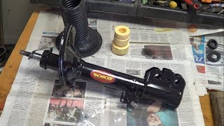 Замена передних амортизаторов и их прокачка / Shock Absorber
