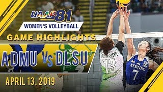 UAAP 81 WV: ADMU vs. DLSU | Game Highlights | April 13, 2019