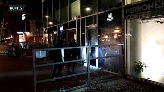 LIVE: Anti-lockdown protest erupts in The Hague