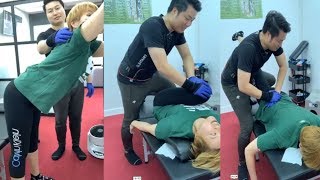 Girl Lower back pain moved to hip |She cannot squat Because of the lower back and hip Problem Back