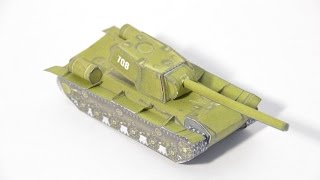 Танк из бумаги своими руками. Подарок на 9 Мая. Подарок на День Победы | DIY Paper Tank
