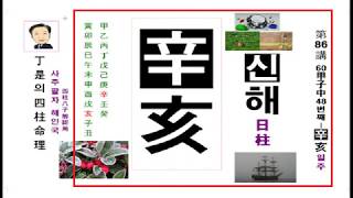 사주팔자 와 운명-신해일주 편입니다.정시의 사주명리86강(신해일주-48번째/60갑자 중)- 읽으면서 알아가는 사주강의-운명의 내 삶을 알려주는 것은 사주팔자 밖에는 없습니다.