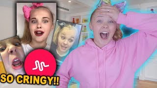 REACTING TO MY OLD MUSICAL.LYS!! (so cringy)