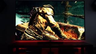 God of War 4K HDR on PS4 Pro & 65" LG OLED  TV with Dolby Atmos Home Theatre