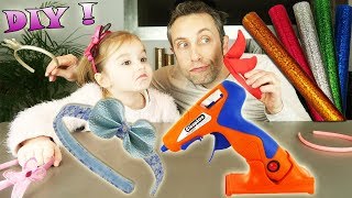 Atelier créatif : On fabrique un nouveau serre tête avec le Cléo'GUN 3D ! DIY ! Glitter.