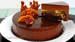 МУССОВЫЙ торт АПЕЛЬСИН и черный ШОКОЛАД с зеркальной глазурью - Bánh Kem Socola Bánh KemMousse
