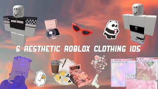 6 Aesthetic Roblox clothing ID’s || codes in description ||