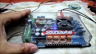 Modulo Soundigital SD400.4D = LED Power pisca 4X