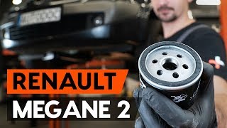 Como substituir a filtro de óleo e óleo do motor no RENAULT MEGANE 2 (LM) [TUTORIAL AUTODOC]