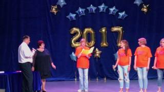 Супер выступление родителей. Выпускной вечер 24.06.2017 Владивосток школа 57.Поздравление родителей.